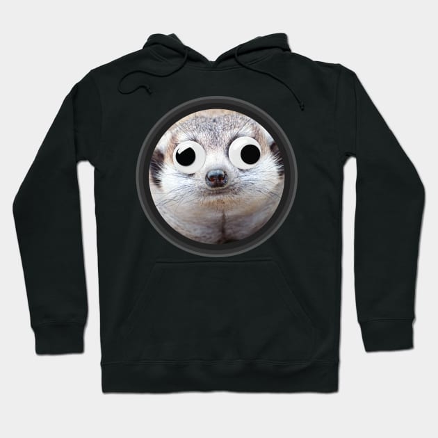 Meerkat with Googly Eyes Hoodie by MooonTees